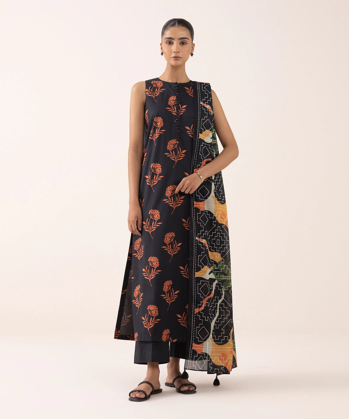 SAPPHIRE | UNSTITCHED 3 PIECE PRINTED LAWN SUIT