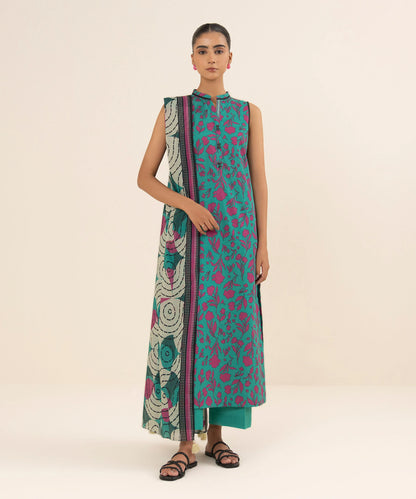 SAPPHIRE | UNSTITCHED 3 PIECE PRINTED LAWN SUIT