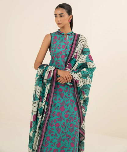 SAPPHIRE | UNSTITCHED 3 PIECE PRINTED LAWN SUIT