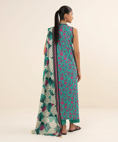 SAPPHIRE | UNSTITCHED 3 PIECE PRINTED LAWN SUIT