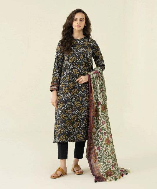 Sapphire | Unstitched 2Pc Printed Lawn - Shirt & Dupatta | U2D-DY23V4-10-R