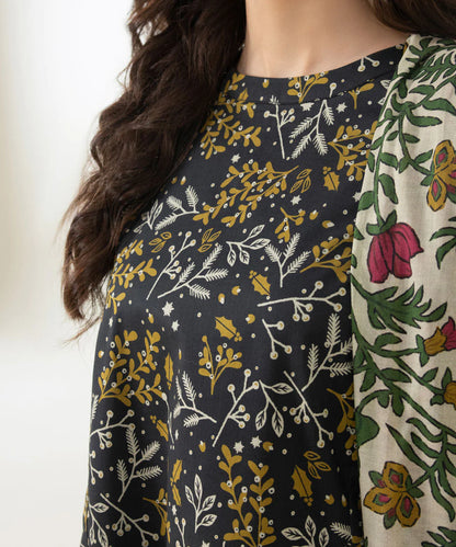 Sapphire | Unstitched 2Pc Printed Lawn - Shirt & Dupatta | U2D-DY23V4-10-R