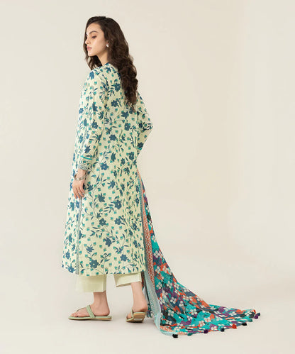 Sapphire | Unstitched 2Pc Printed Lawn - Shirt & Dupatta | U2D-DY23V4-11R
