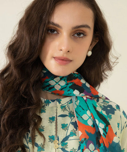 Sapphire | Unstitched 2Pc Printed Lawn - Shirt & Dupatta | U2D-DY23V4-11R