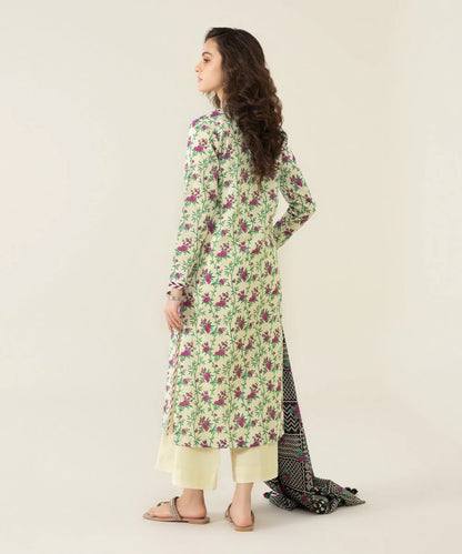 Sapphire | Unstitched 2Pc Printed Lawn - Shirt & Dupatta | U2D-DY23V4-12R