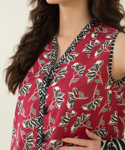 Sapphire | Unstitched 2Pc Printed Lawn - Shirt & Dupatta | U2D-DY23V4-13R