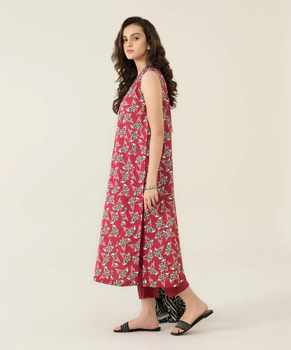 Sapphire | Unstitched 2Pc Printed Lawn - Shirt & Dupatta | U2D-DY23V4-13R