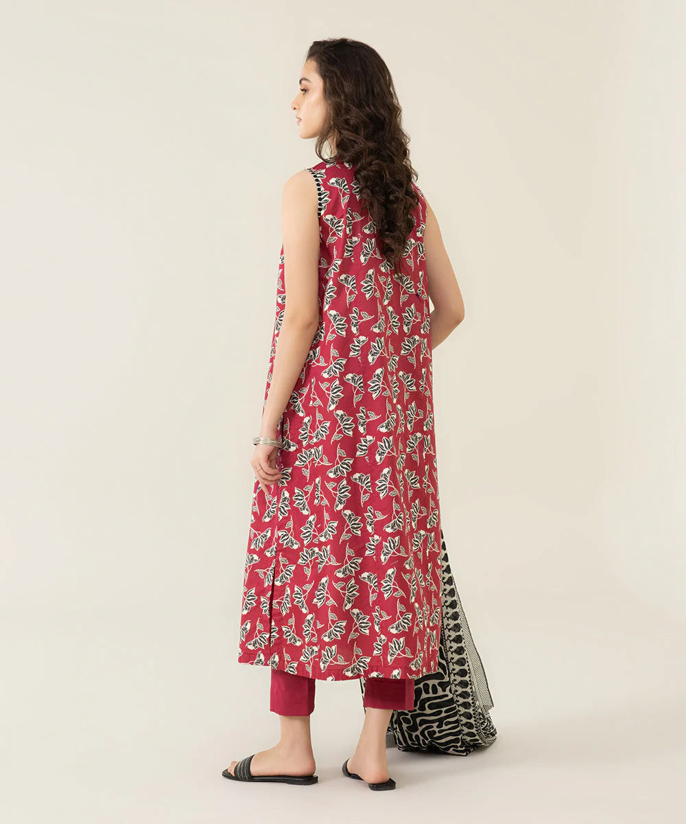Sapphire | Unstitched 2Pc Printed Lawn - Shirt & Dupatta | U2D-DY23V4-13R