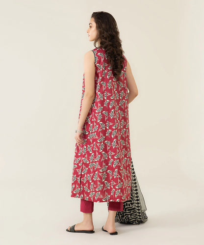 Sapphire | Unstitched 2Pc Printed Lawn - Shirt & Dupatta | U2D-DY23V4-13R