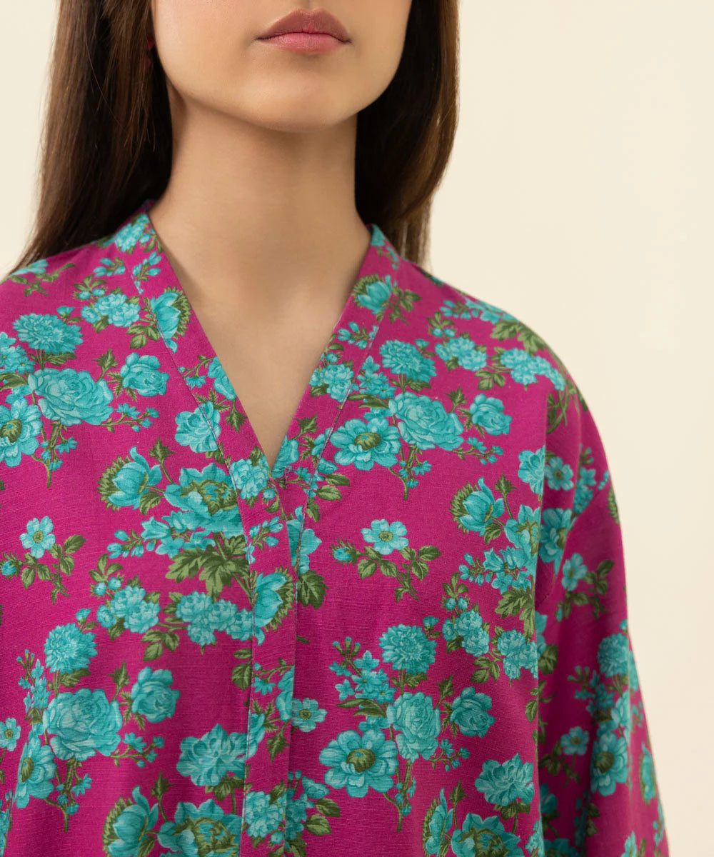 SAPPHIRE | UNSTITCHED 2 PIECE PRINTED LIGHT KHADDAR SUIT