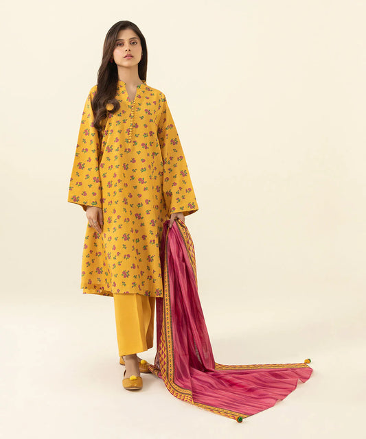 SAPPHIRE | UNSTITCHED 3 PIECE PRINTED LAWN SUIT