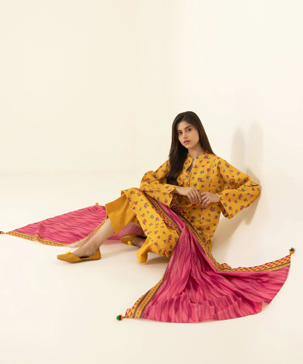 SAPPHIRE | UNSTITCHED 3 PIECE PRINTED LAWN SUIT