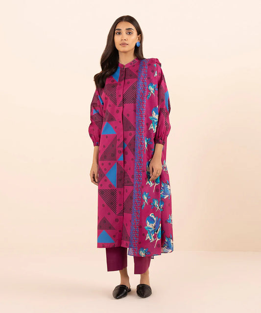 SAPPHIRE | UNSTITCHED 2 PIECE PRINTED LAWN SUIT