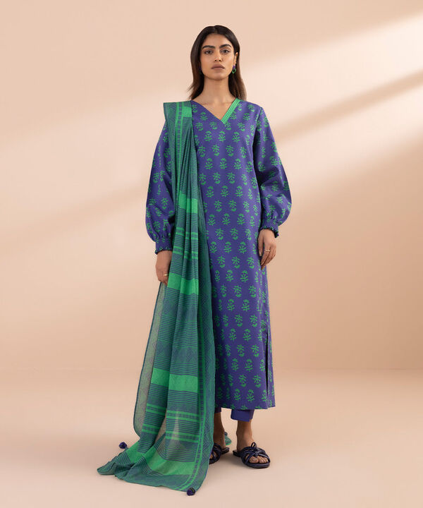 SAPPHIRE | UNSTITCHED 2 PIECE PRINTED LAWN SUIT