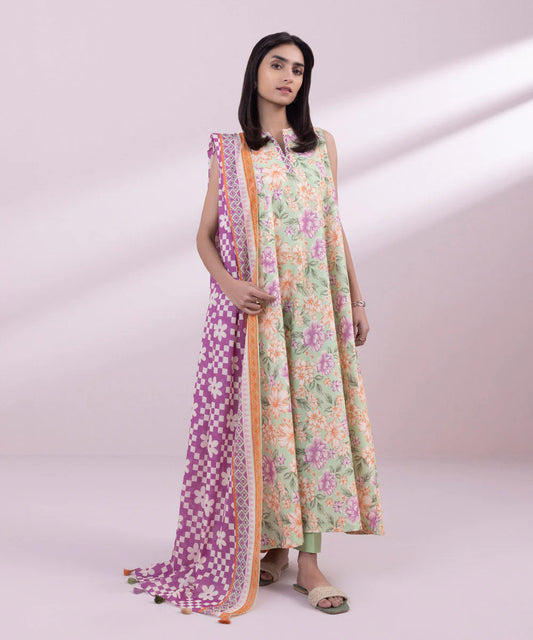 SAPPHIRE | UNSTITCHED 2 PIECE PRINTED LAWN SUIT