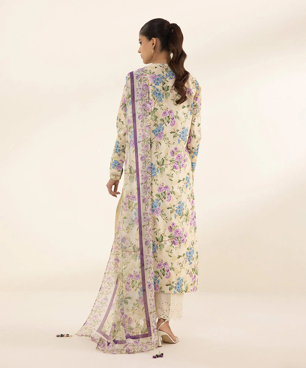 SAPPHIRE | UNSTITCHED 2 PIECE PRINTED LAWN SUIT