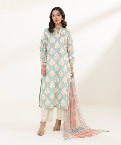 SAPPHIRE | UNSTITCHED 2 PIECE PRINTED LAWN SUIT