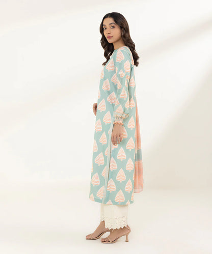 SAPPHIRE | UNSTITCHED 2 PIECE PRINTED LAWN SUIT