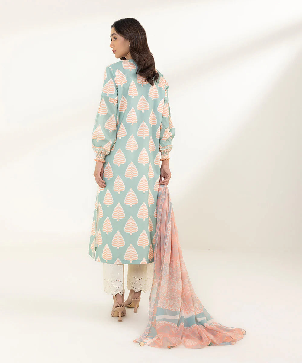 SAPPHIRE | UNSTITCHED 2 PIECE PRINTED LAWN SUIT