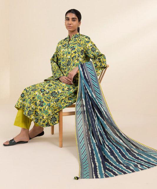 SAPPHIRE | UNSTITCHED 2 PIECE PRINTED LAWN SUIT