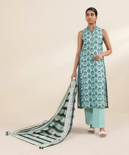 SAPPHIRE | UNSTITCHED 2 PIECE EMBROIDERED LAWN SUIT