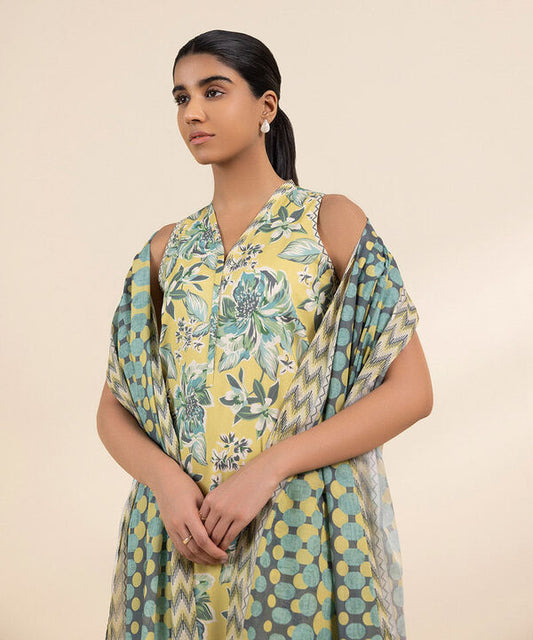 SAPPHIRE | UNSTITCHED 2 PIECE PRINTED LAWN SUIT
