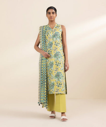 SAPPHIRE | UNSTITCHED 2 PIECE PRINTED LAWN SUIT