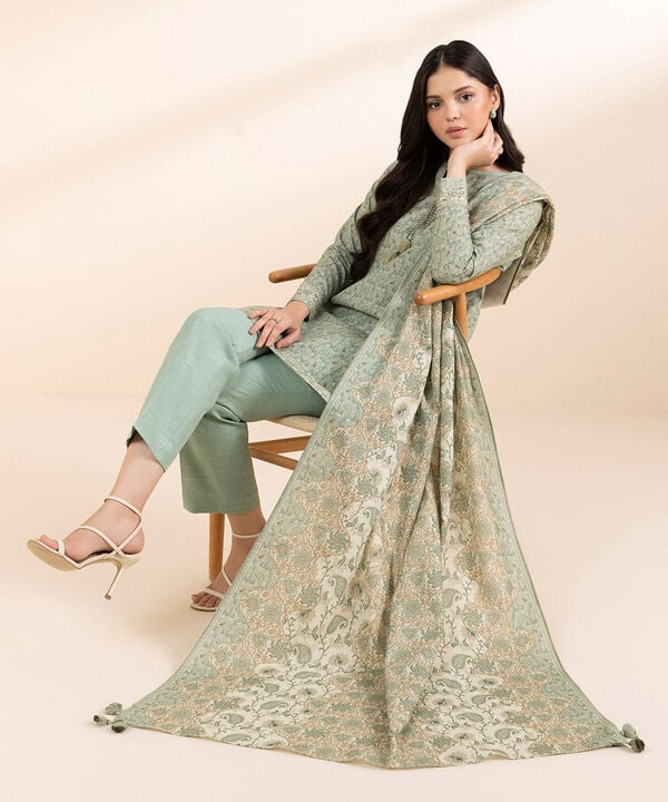 SAPPHIRE | UNSTITCHED 2 PIECE PRINTED CAMBRIC SUIT