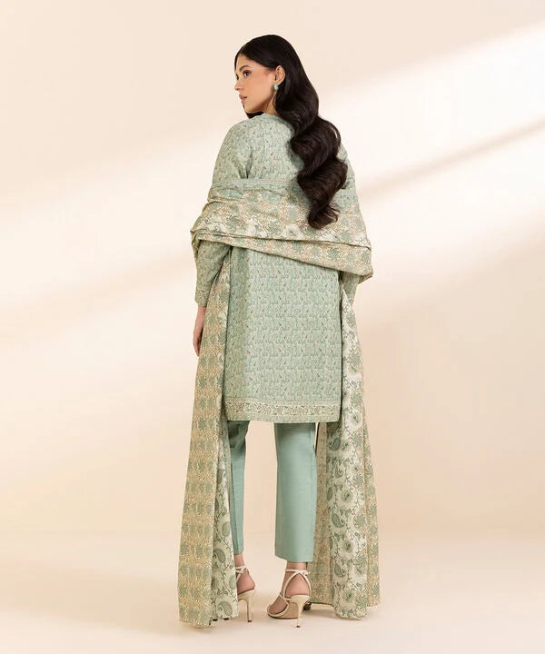 SAPPHIRE | UNSTITCHED 2 PIECE PRINTED CAMBRIC SUIT