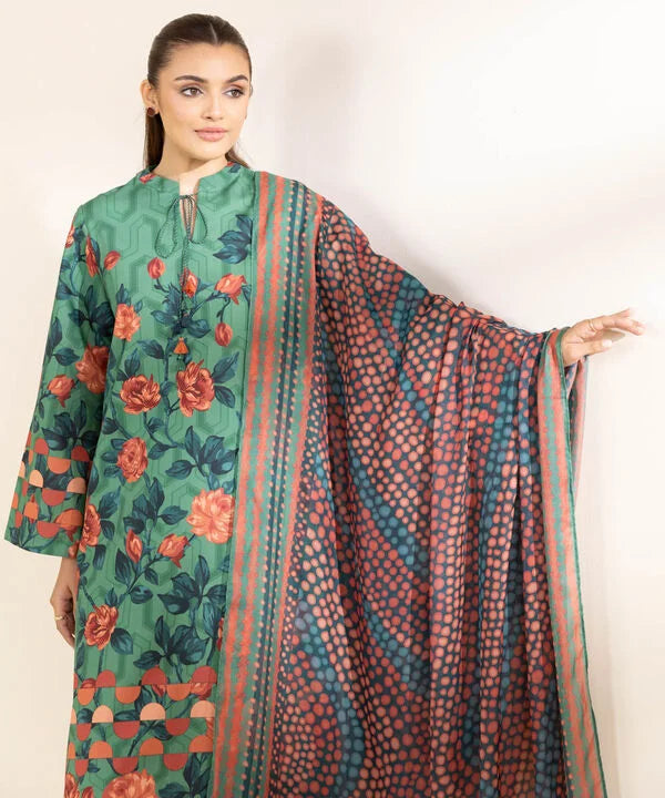 SAPPHIRE | UNSTITCHED 2 PIECE PRINTED LAWN SUIT