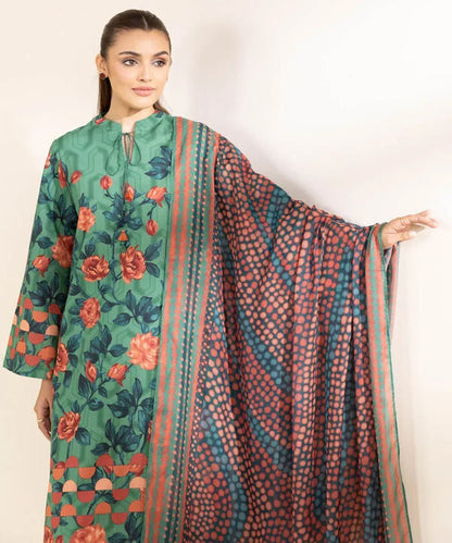 SAPPHIRE | UNSTITCHED 2 PIECE PRINTED LAWN SUIT