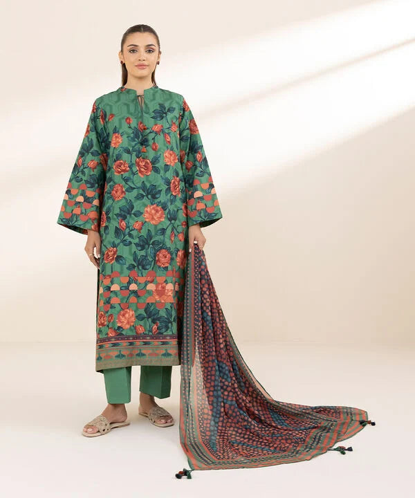 SAPPHIRE | UNSTITCHED 2 PIECE PRINTED LAWN SUIT