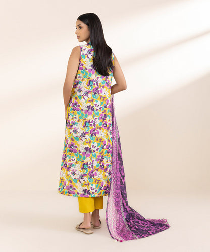 SAPPHIRE | UNSTITCHED 2 PIECE PRINTED LAWN SUIT