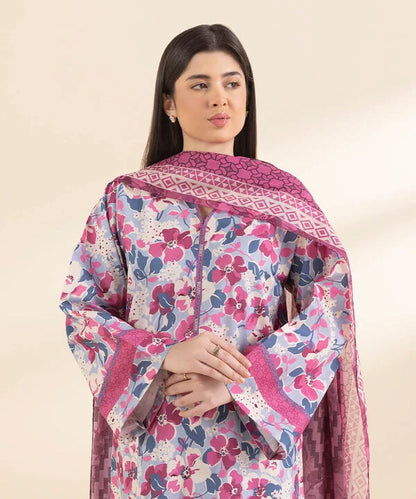 SAPPHIRE | UNSTITCHED 2 PIECE PRINTED LAWN SUIT
