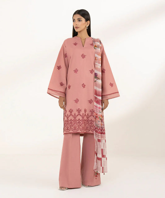 SAPPHIRE | UNSTITCHED 2 PIECE EMBROIDERED LAWN SUIT