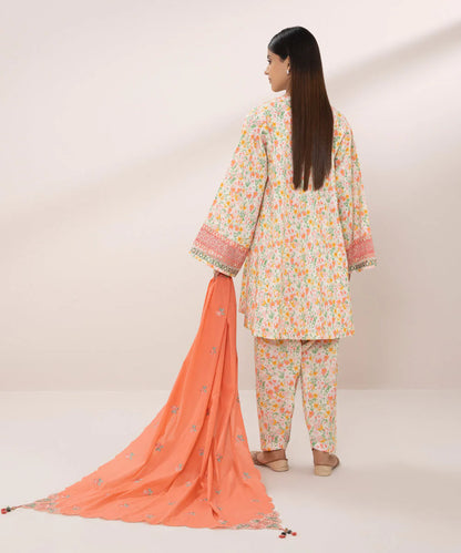 SAPPHIRE | UNSTITCHED 3 PIECE EMBROIDERED CAMBRIC SUIT