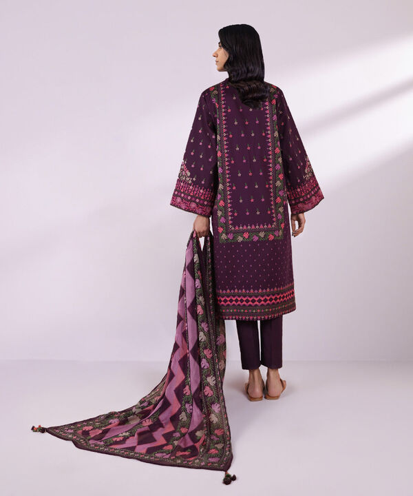 SAPPHIRE | UNSTITCHED 2 PIECE EMBROIDERED LAWN SUIT