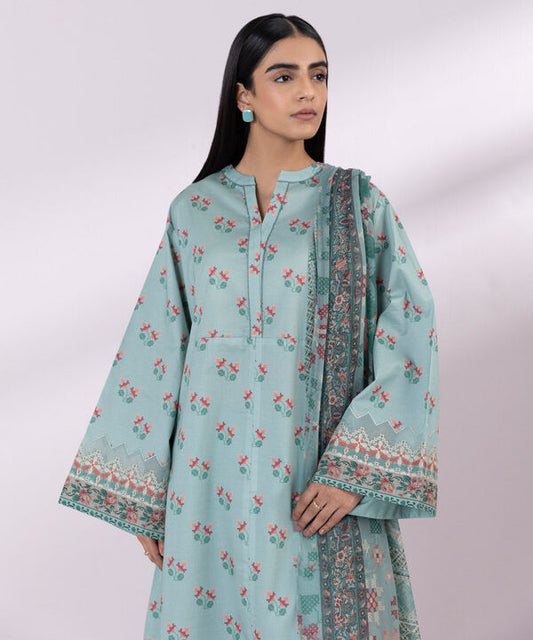 SAPPHIRE | UNSTITCHED 2 PIECE EMBROIDERED LAWN SUIT