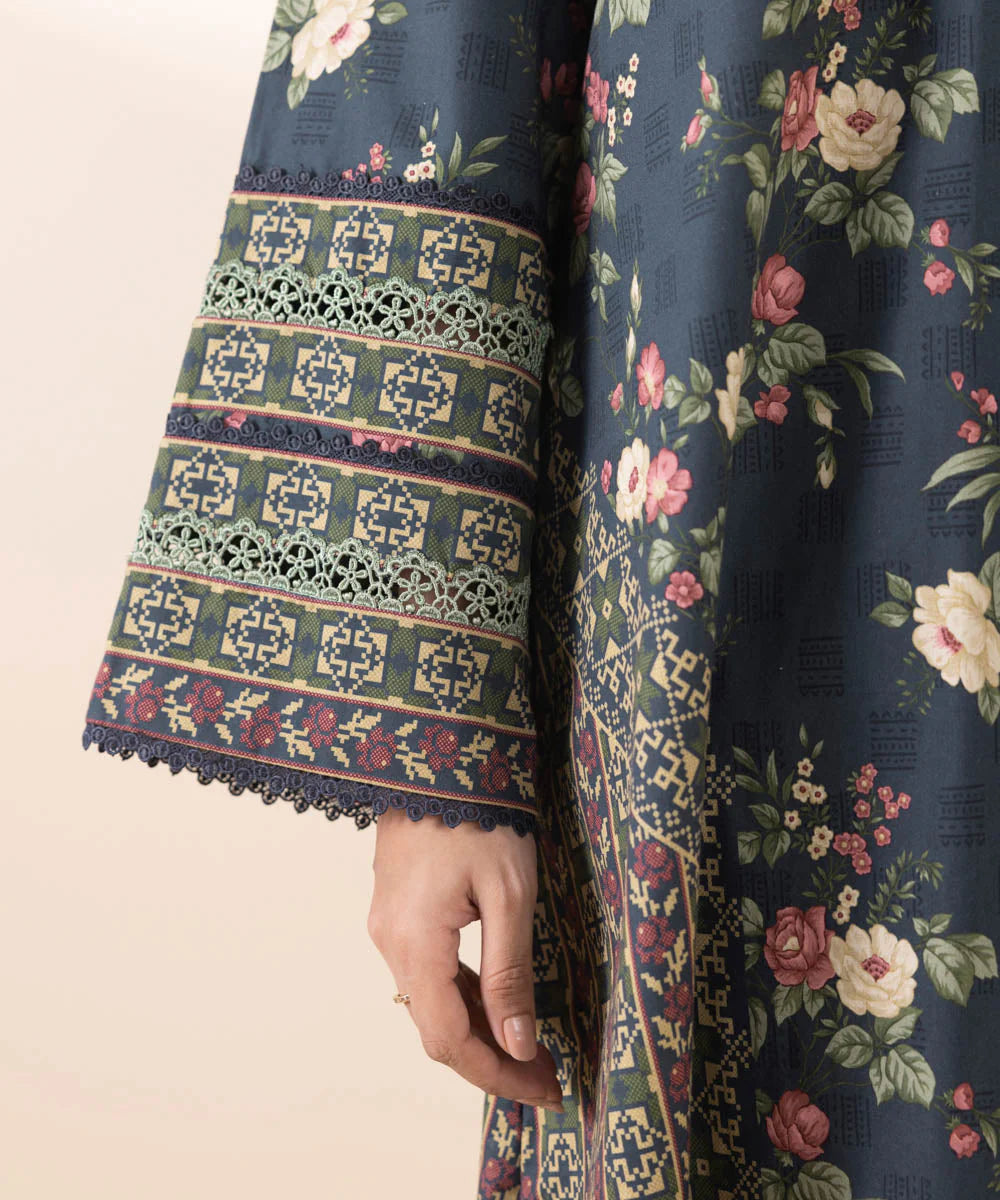 SAPPHIRE | UNSTITCHED 2 PIECE EMBROIDERED COTTON SUIT