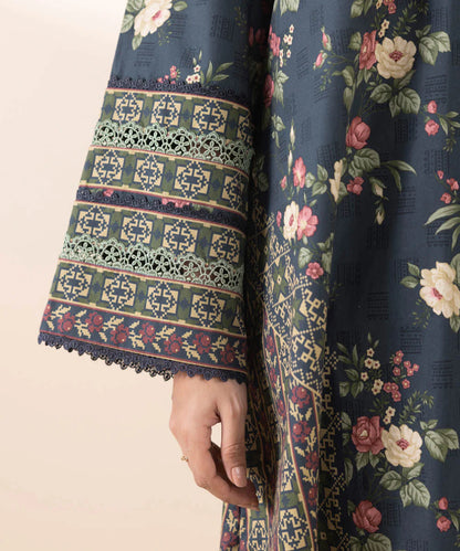 SAPPHIRE | UNSTITCHED 2 PIECE EMBROIDERED COTTON SUIT