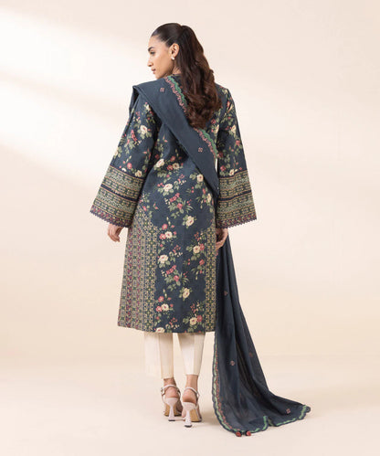 SAPPHIRE | UNSTITCHED 2 PIECE EMBROIDERED COTTON SUIT