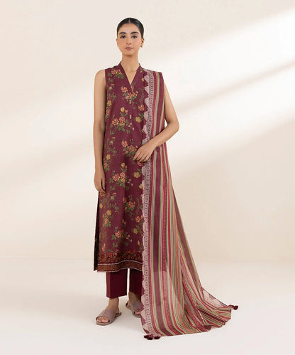 SAPPHIRE | UNSTITCHED 2 PIECE EMBROIDERED LAWN SUIT