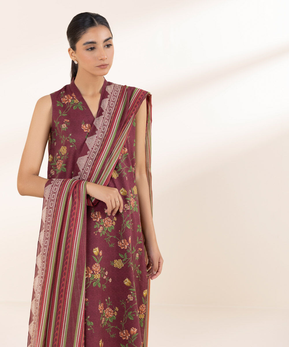 SAPPHIRE | UNSTITCHED 2 PIECE EMBROIDERED LAWN SUIT