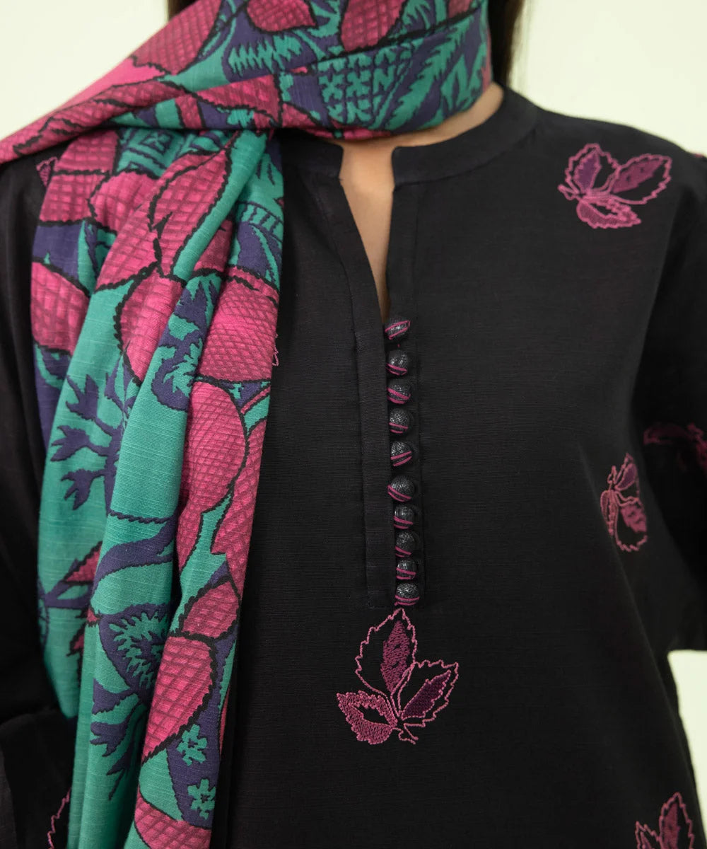 SAPPHIRE | UNSTITCHED 2 PIECE EMBROIDERED LIGHT KHADDAR SUIT