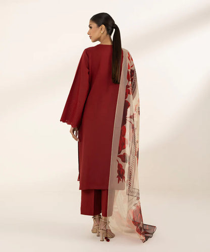 SAPPHIRE | UNSTITCHED 3 PIECE EMBROIDERED DOBBY SUIT