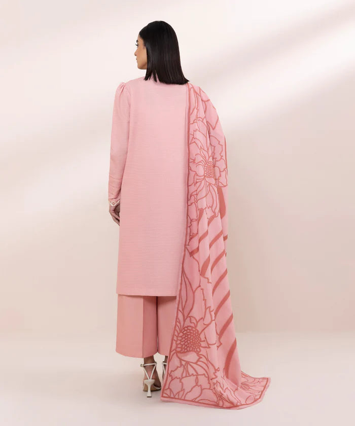 SAPPHIRE | UNSTITCHED 2 PIECE EMBROIDERED DOBBY SUIT