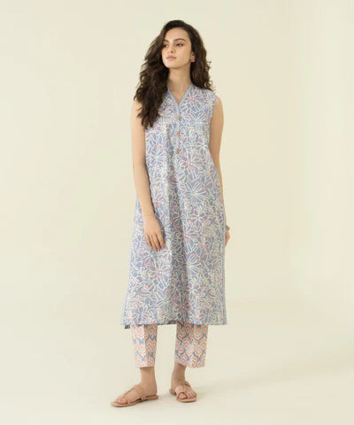 Sapphire | Unstitched 2Pc Printed Lawn - Shirt & Trouser | U2T-DY23V4-10-R