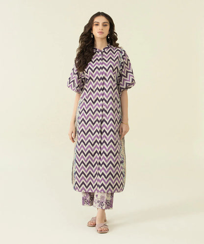 Sapphire | Unstitched 2Pc Printed Lawn - Shirt & Trouser | U2T-DY23V4-12-R