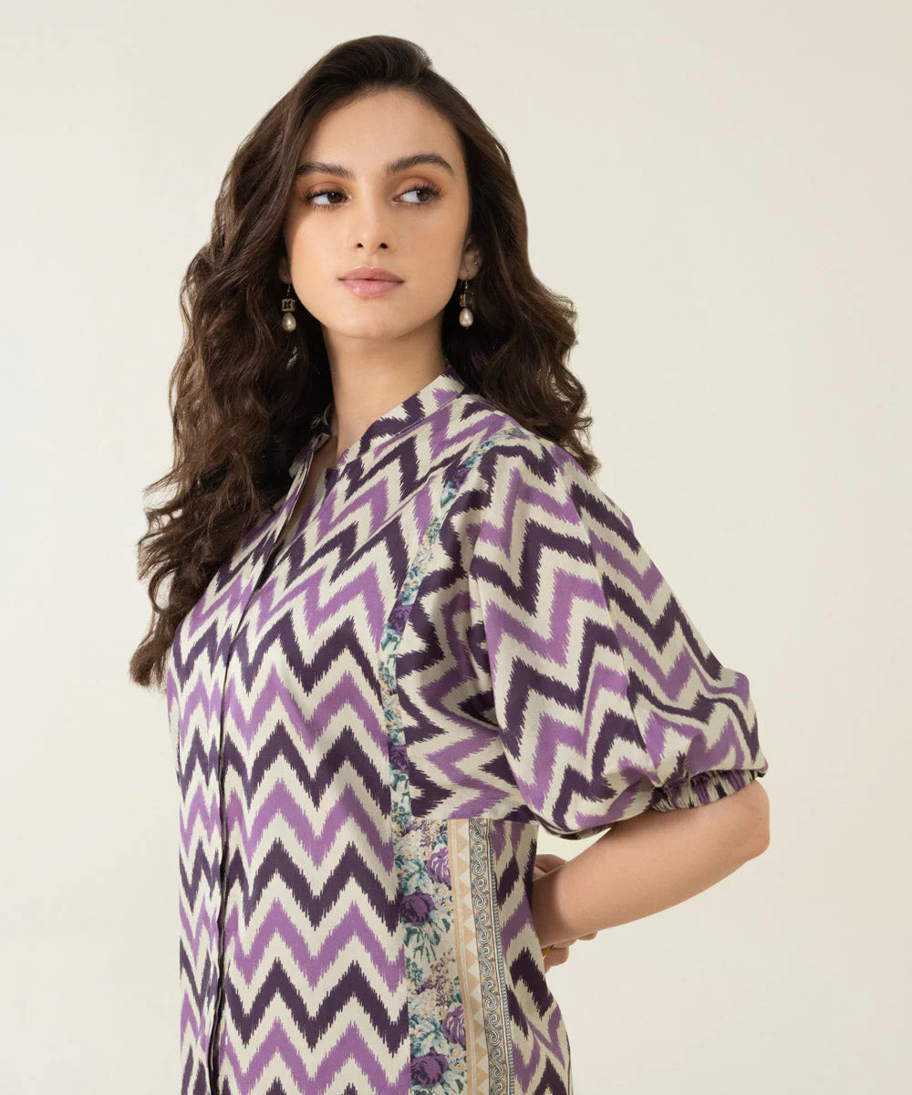 Sapphire | Unstitched 2Pc Printed Lawn - Shirt & Trouser | U2T-DY23V4-12-R