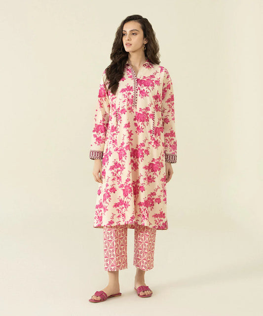 Sapphire | Unstitched 2Pc Printed Lawn - Shirt & Trouser | U2T-DY23V4-13R